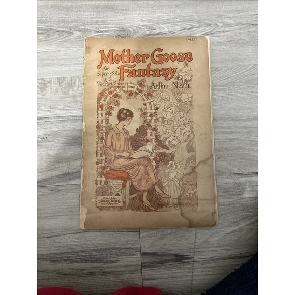 Mother Goose Fantasy Soprano Solo Two Part Chorus Arthur Nevin Music Book - Picture 1 of 8
